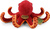 Pulpo de peluche 26 cm ECO-FRIENDLY
