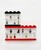 LEGO® колекционерска витрина за 8 минифигурки - червена