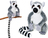 Lemur plyšový 35cm