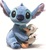 STEIFF LED Disney Stitch z raco  zbirateljski predmet