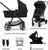 KINDERKRAFT Kočík kombinovaný 4v1 Newly Classic Black + Mink PRO