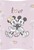 CEBA Matelas à langer doux COSY 50x70 Disney Minnie&amp;Mickey Rose