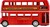 Autobus "Londýn" červený poschodový kov/plast 12cm na spätné natiahnutie
