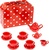 Bigjigs Toys Set da tè rosso a pois
