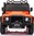 Elektrické autíčko Land Rover Defender 110 SVX 12V, oranžové, 4X4 pohon, LED svetlá, predn