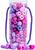 Woody Beads in einer Tube - rosa