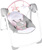 Hojdačka s melódiou Flora the Unicorn™ 0m+, do 9kg