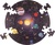 Bigjigs Toys Okrúhle podlahové puzzle Slnečná sústava 50 dielikov