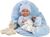 Llorens 73807 NEW BORN chlapček - realistická bábika bábätko s celovinylovým telom - 40