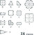 Cleverclixx Magnetická stavebnice Petite Pastel Pack – 36 ks