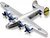 Maisto - Fresh Metal Tailwinds - lietadlá, B-24 Liberator, strieborné