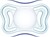 CHICCO Биберон Physio Light силиконов нощен 6-16м, 2бр.