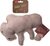 Dog Fantasy Dura-fused Bison Quietschspielzeug, Leder und Jute 28cm