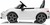 Elektrické autíčko RUF GT 12V, biele, Otváracie dvere, 2.4 GHz diaľkové ovládanie, LED sve