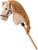 Hobby horse Gracia, béžová kobyla na tyči, šnúrková hriva