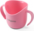 BABYONO Hrnček ergonomický s uškami 120 ml ružový 6m+