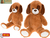 Plush Friends pes plyšový 80cm tmavo hnedý