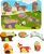 Lucy &amp; Leo 225 Lesné zvieratká -Drevené vkladacie puzzle 7 dielov