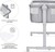 KINDERKRAFT Postieľka detská polohovateľná Nestee Up2 Full Light Grey
