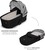 KINDERKRAFT Kočík kombinovaný Nea 2 2v1 Lunar Black Bizuu