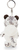 NICI GREEN Portachiavi Leopardo delle nevi Eleni Snowbell, 10 cm