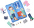 Petit Collage Magnetické puzzle Veterinárka