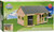 Kids Globe Farming Pferdestall aus Holz 34x21x19,5cm 1:32 grün in Schachtel