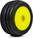 Pro-Line ruota con pneumatico Edge anteriore / Step Pin posteriore, disco giallo, Hex 7mm (4): Losi 