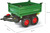 Rollytoys Vlečka so závitovkovým vyklápaním do 3 strán 2osá - zelená