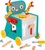 Janod BricoKids Drevené chodítko a vozík s náradím Robot 38 ks
