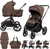 MUUVO Kombikinderwagen 2in1 Fold Dark Chocolate