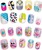 TASIA - Stylová sada Nail Art s třpytkami a samolepkami