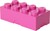 LEGO® box na desiatu 8 - ružová  100 x 200 x 75 mm