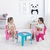 Dolu Ensemble de jardin pour enfants table et 2 chaises, licorne