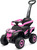 Detské elektrické odrážadlo Baby Mix Ruggy s vodiacou tyčou baby pink
