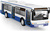 Autobus, ktorý hlási zastávky česky, 28 cm