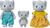Sylvanian Families Familie mit 3 Elefanten