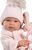 Llorens 84338 NEW BORN DIEVČATKO- realistická bábika bábätko s celovinylovým telom - 43 cm
