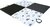 Tappetino da gioco pieghevole imbottito per bambini 3 in 1, Black&amp;White