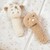 NATTOU Hračka plyšová hrkálka Teddy žirafa 14 cm, 0m+