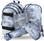 BAAGL SET 5 Skate NASA Grey: rucsac, penar, sac, dosar, husă