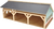Kids Globe Farming Holzgarage 17x30x12cm für Traktoren 1:87 in Schachtel