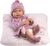Llorens 84346 NEW BORN NIÑA - muñeca bebé realista con cuerpo de vinilo completo