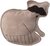 Hračka Dog Fantasy Dura-fused medvedík čistotný pískací, koža a juta 18,5cm