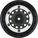 Pro-Line disk 2.2/3.0" Raid bead lock H12/H14 SC strieborno-čierny (2)