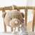 NATTOU Hračka hudobná Teddy medvedík 16 cm