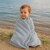 Musselin Babydecke New Baby 70x100 cm grau