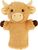 Keel Toys SE3077-3 Keeleco Hochlandrind - ökologisches Handpuppenspielzeug 27 cm