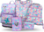 BAAGL SET 5 Ergo Candy: cartella, astuccio, sacchetto, grembiule, portafoglio