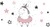 Stupienok k WC/umývadlu "Unicorn", Grey/Pink